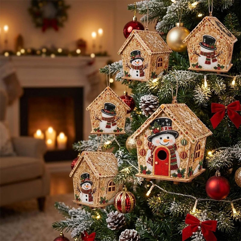 Wooden Pearl Christmas House