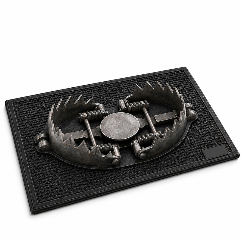 Fun 3D Trap Doormat