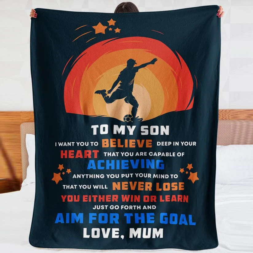 Soccer/Football v2 - Personalized Blanket