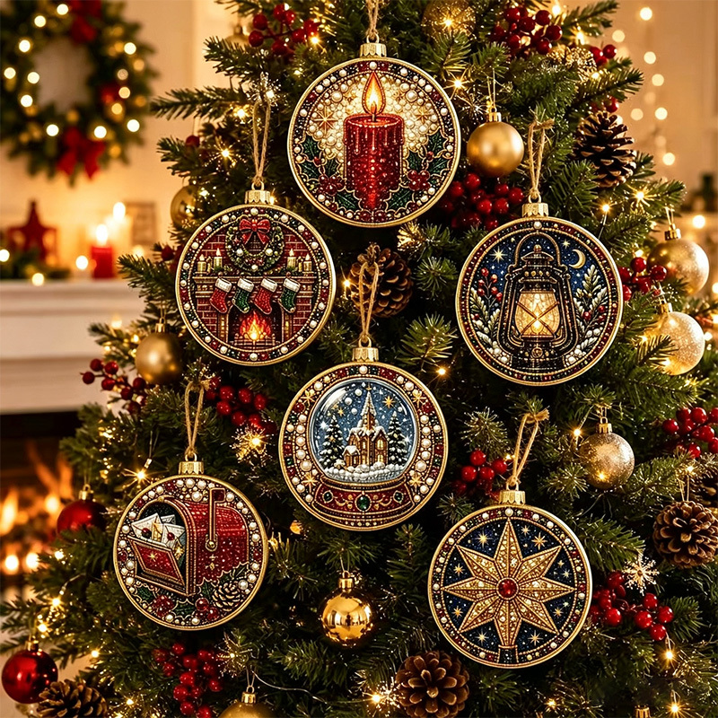 DIY Diamond Painting Christmas Decoration Set