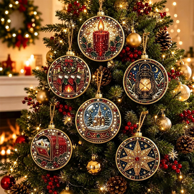 DIY Diamond Painting Christmas Decoration Set