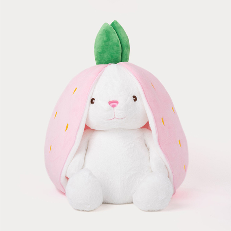 Flip-up rabbit plush toy