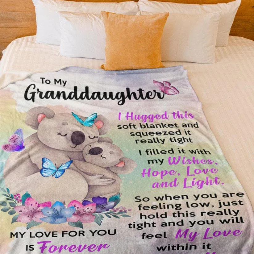 Granddaughter Blanket - Koala Hug