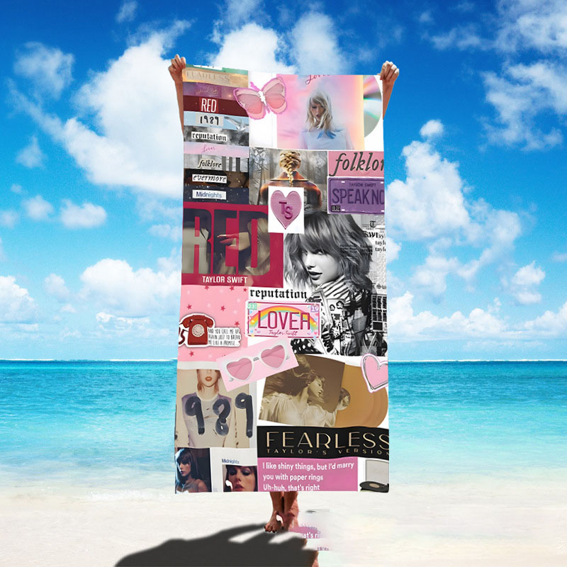 Singer poster bath towel