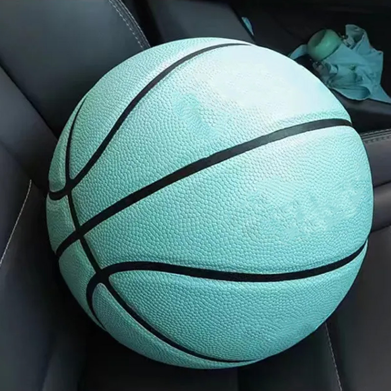 Colorful glow-in-the-dark basketball