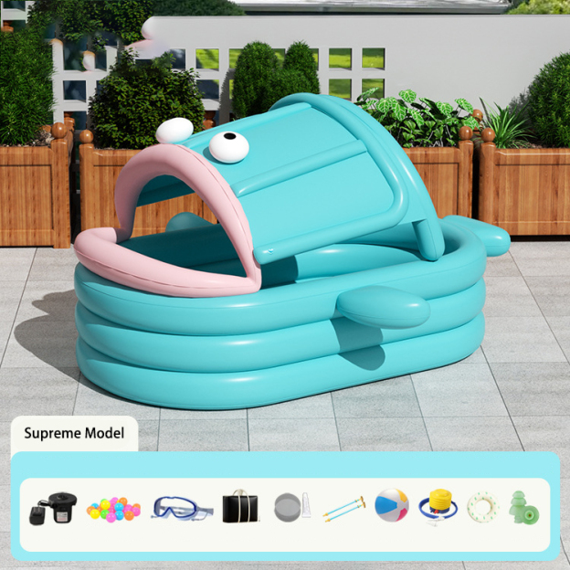 Clown Fish Inflatable Swimming Pool for Kids Home