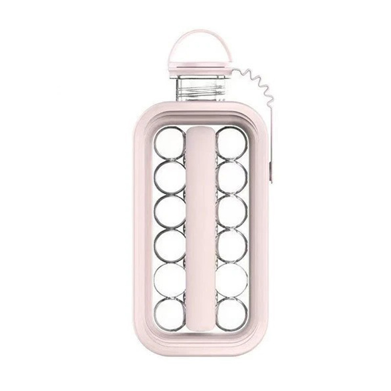 Portable Transparent Water Bottle Ice Grid Membrane Set