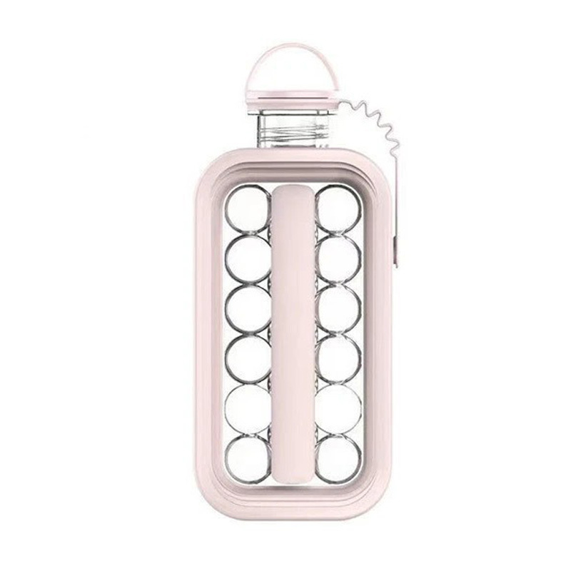 Portable Transparent Water Bottle Ice Grid Membrane Set