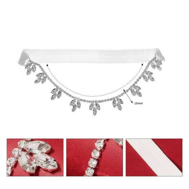 Rhinestone Stretch Bridal Leg Chain Leg Strap