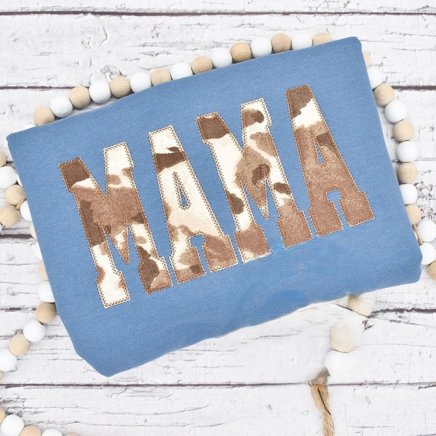 Mama Cow Print Sweatshirt - Available in Various Colors