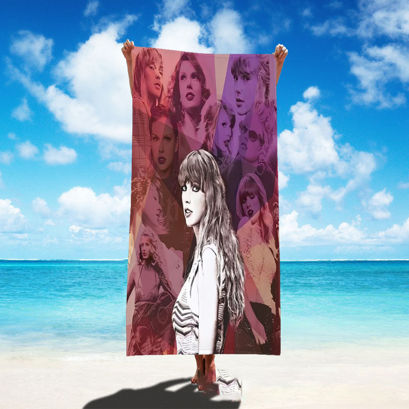 Singer poster bath towel