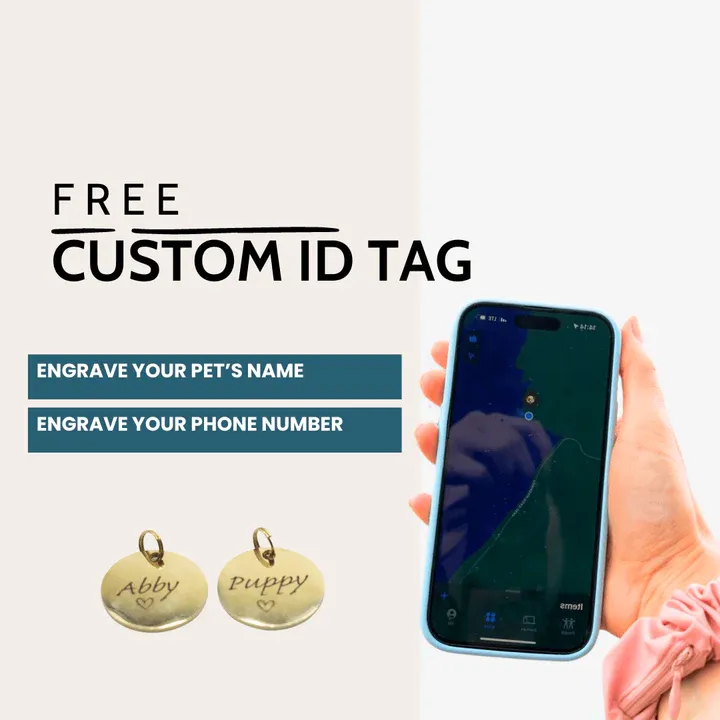 personalise Leather AirTag Collar