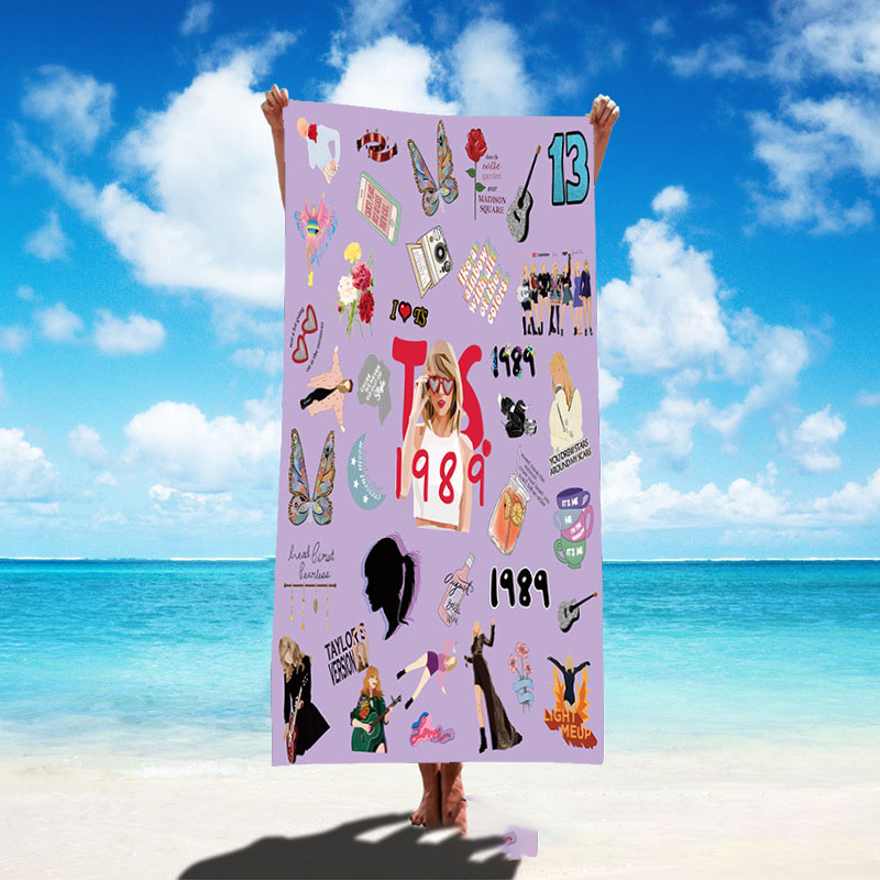 Singer poster bath towel