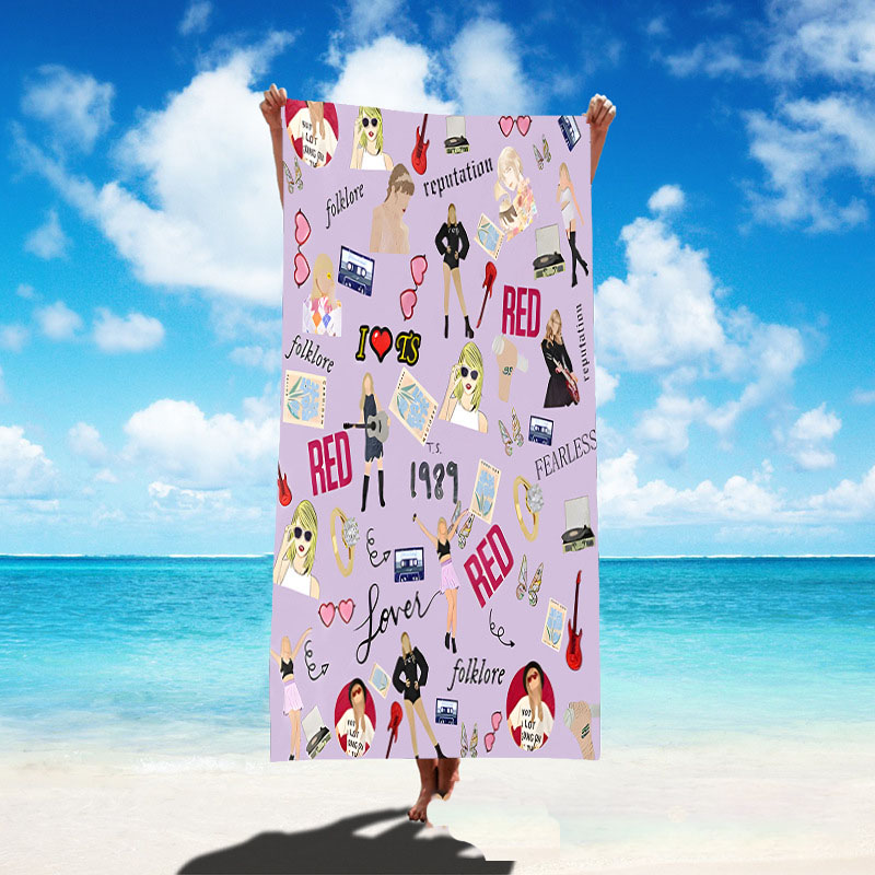 Singer poster bath towel