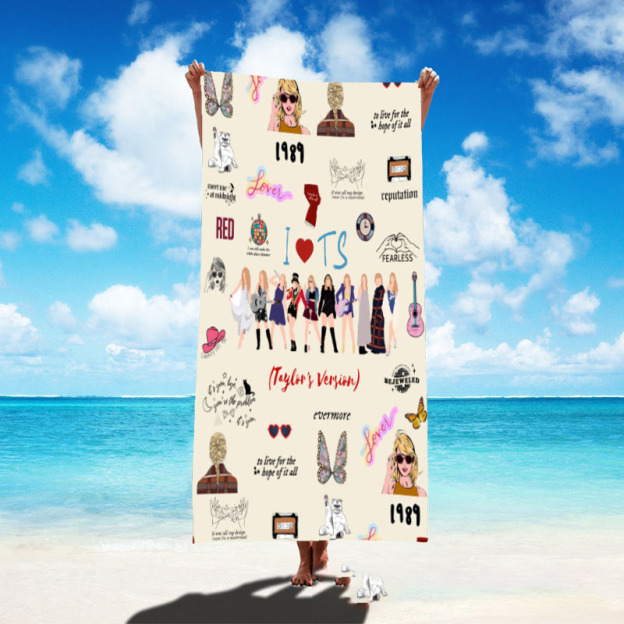 Singer poster bath towel