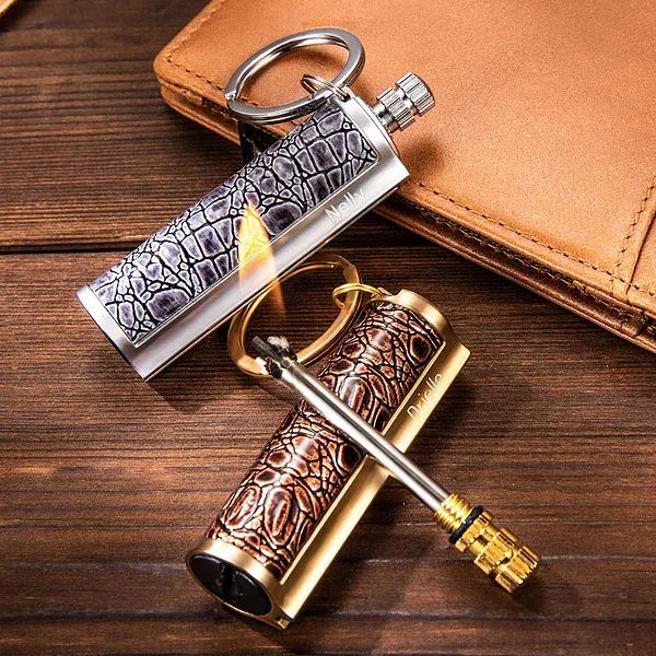 Personalized Dragon Breath Immortal Lighter Fire Starter Permanent Match Keychain Men's Birthday Gift