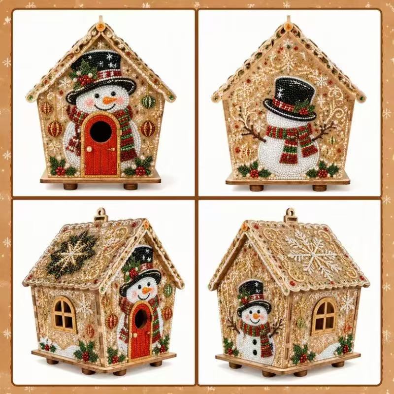 Wooden Pearl Christmas House