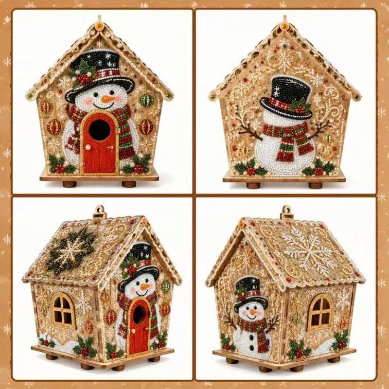 Wooden Pearl Christmas House