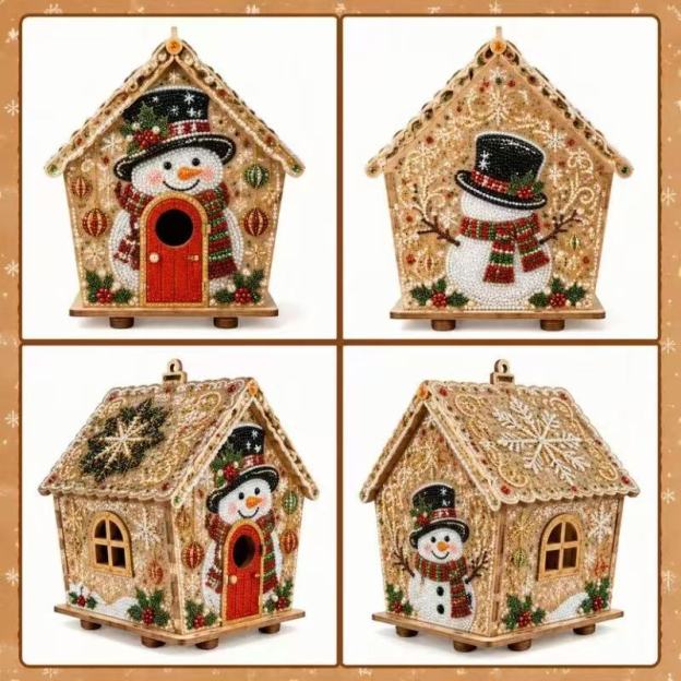Wooden Pearl Christmas House