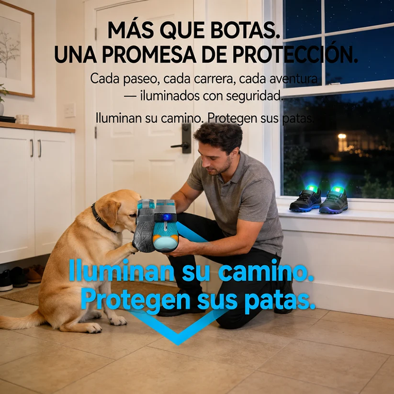 Dog Shoes with Built-in Lights