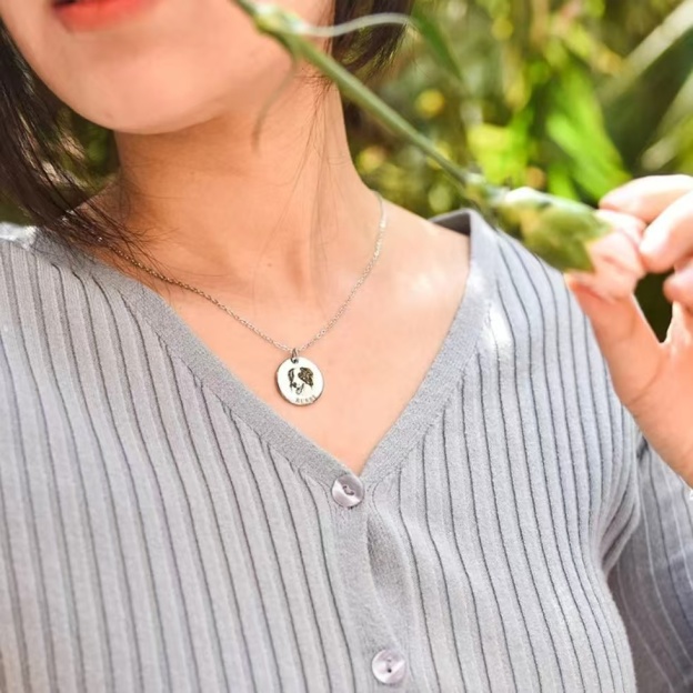 Custom Pet Portrait Necklace