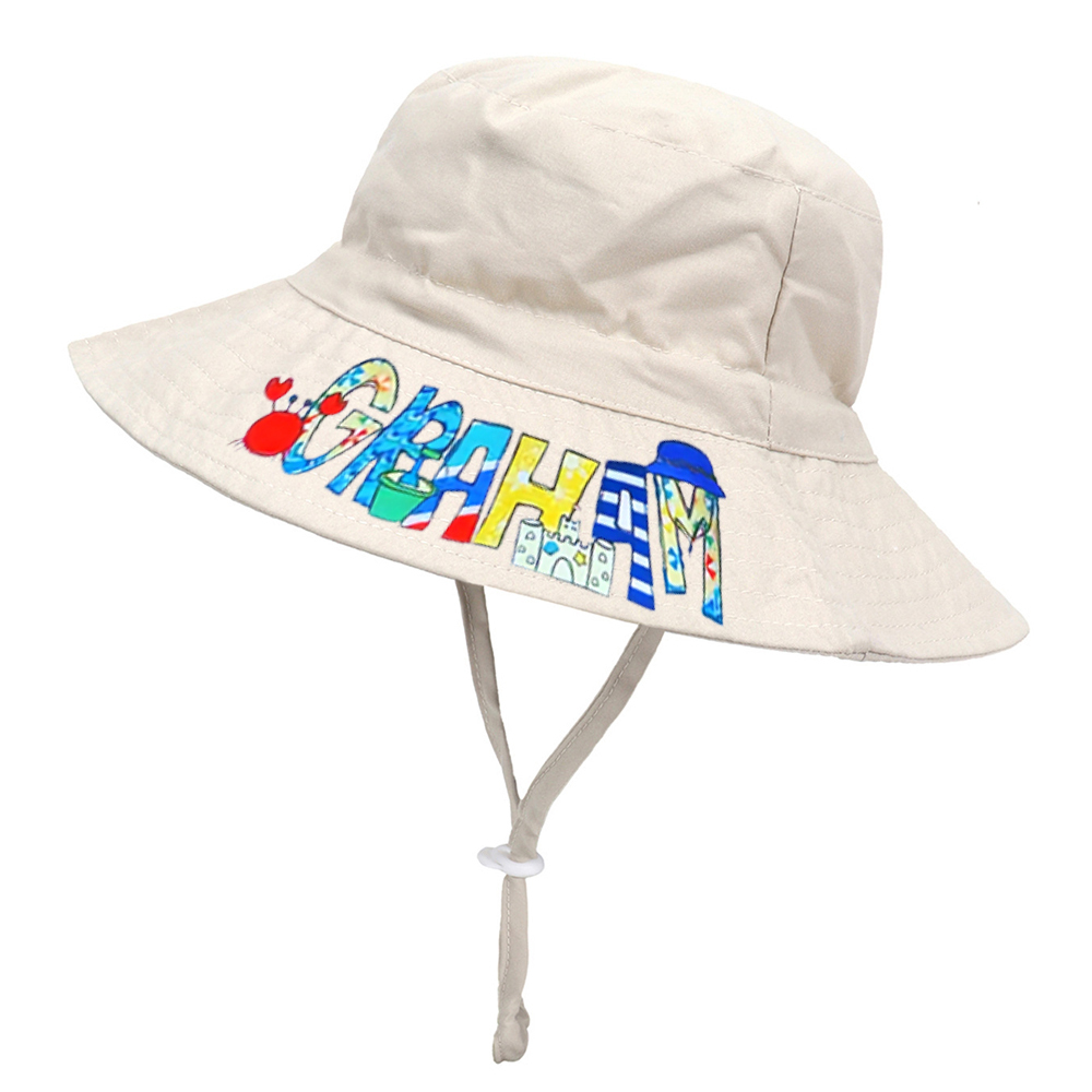 Personalized cute summer sun protection bucket hat