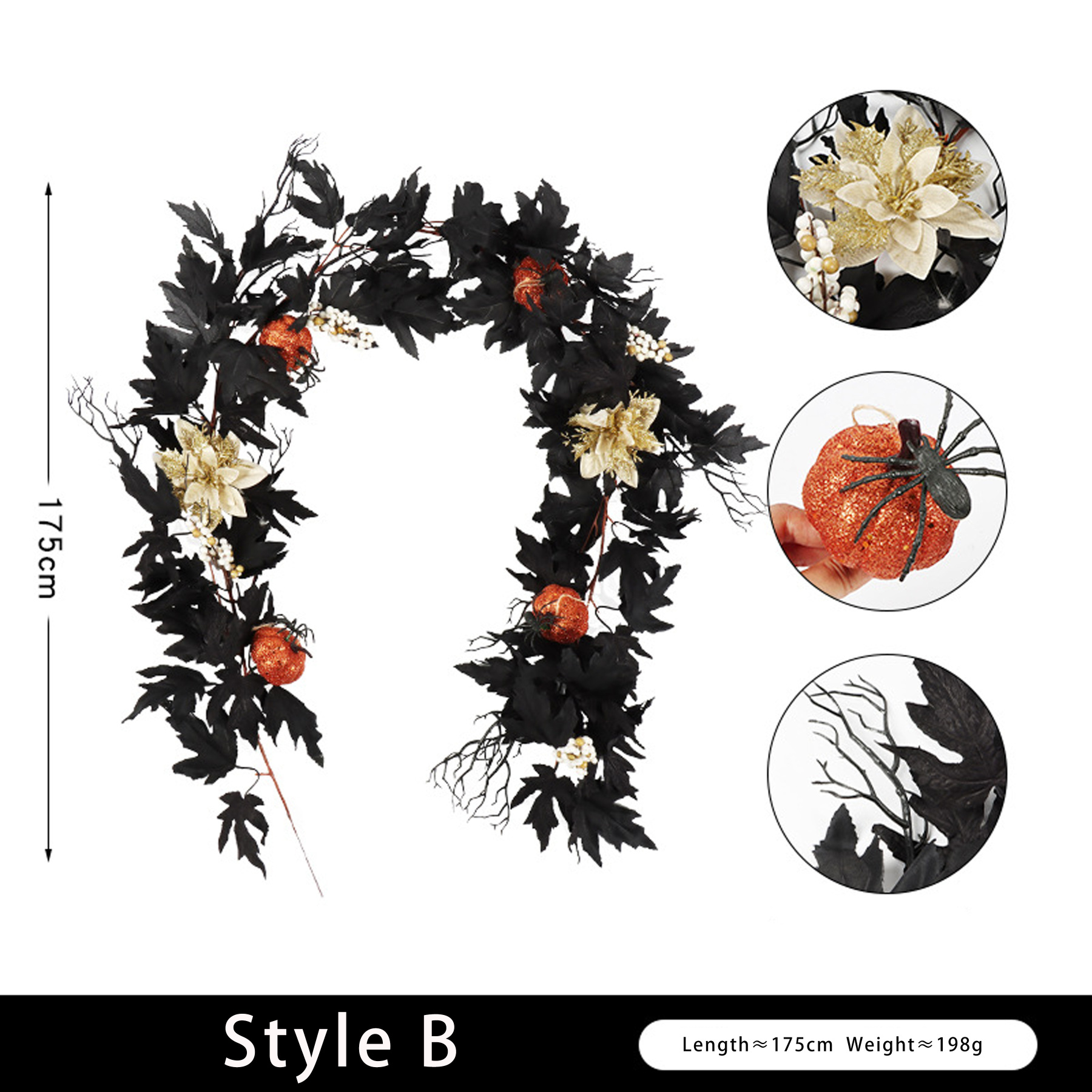 Simulation maple leaf decoration party rattan