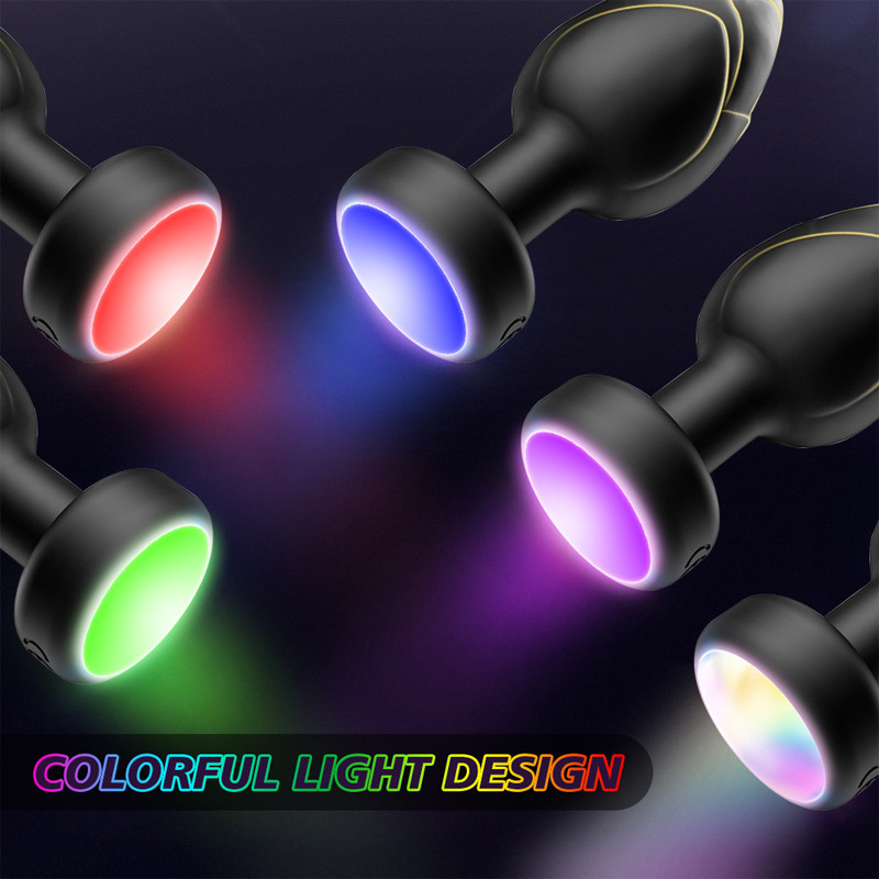 LED Light Silicone Butt Plug