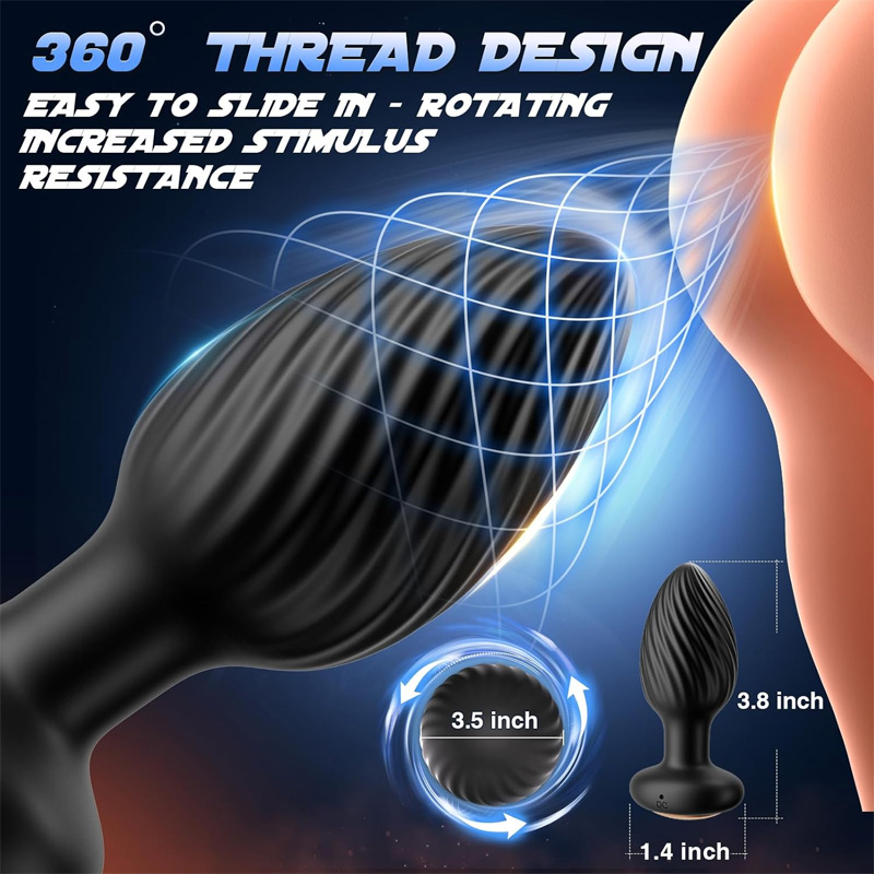 Rotating Vibrating Anal Plug