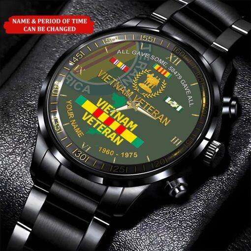 Gave All Vietnam Veteran Watch, Proud Veteran Watch, Military Veteran Watch, Dad Gift, Military Style Watch