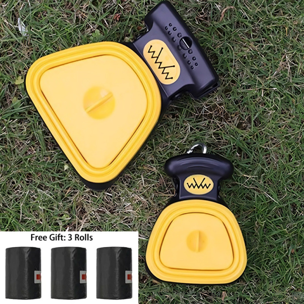 Portable pet poop collector