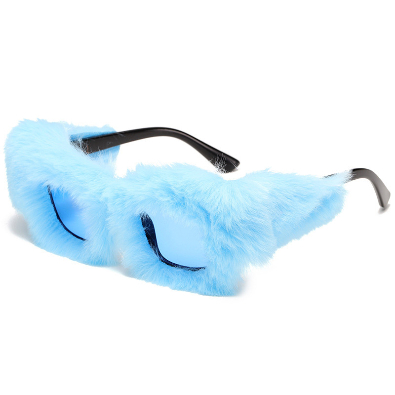 Plush Square Frame Sunglasses