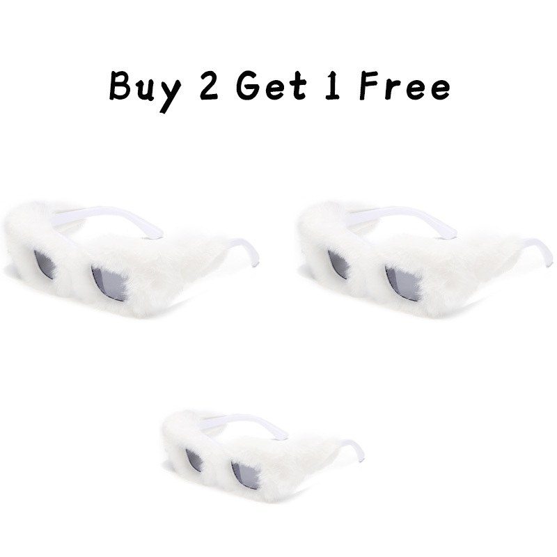 Plush Square Frame Sunglasses