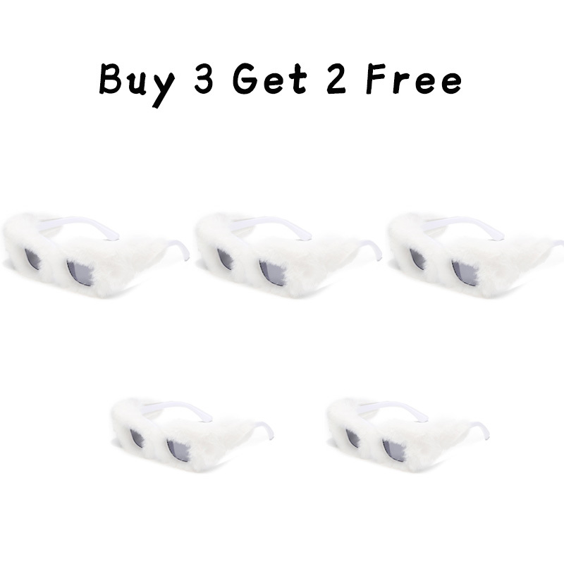 Plush Square Frame Sunglasses