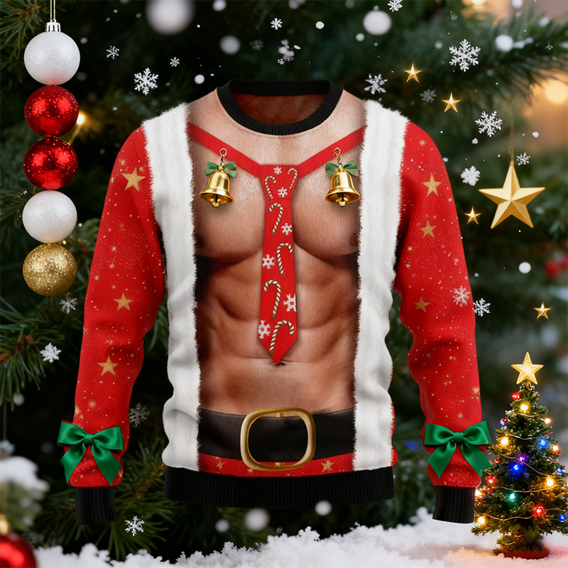 Funny Six Pack Christmas Sweater