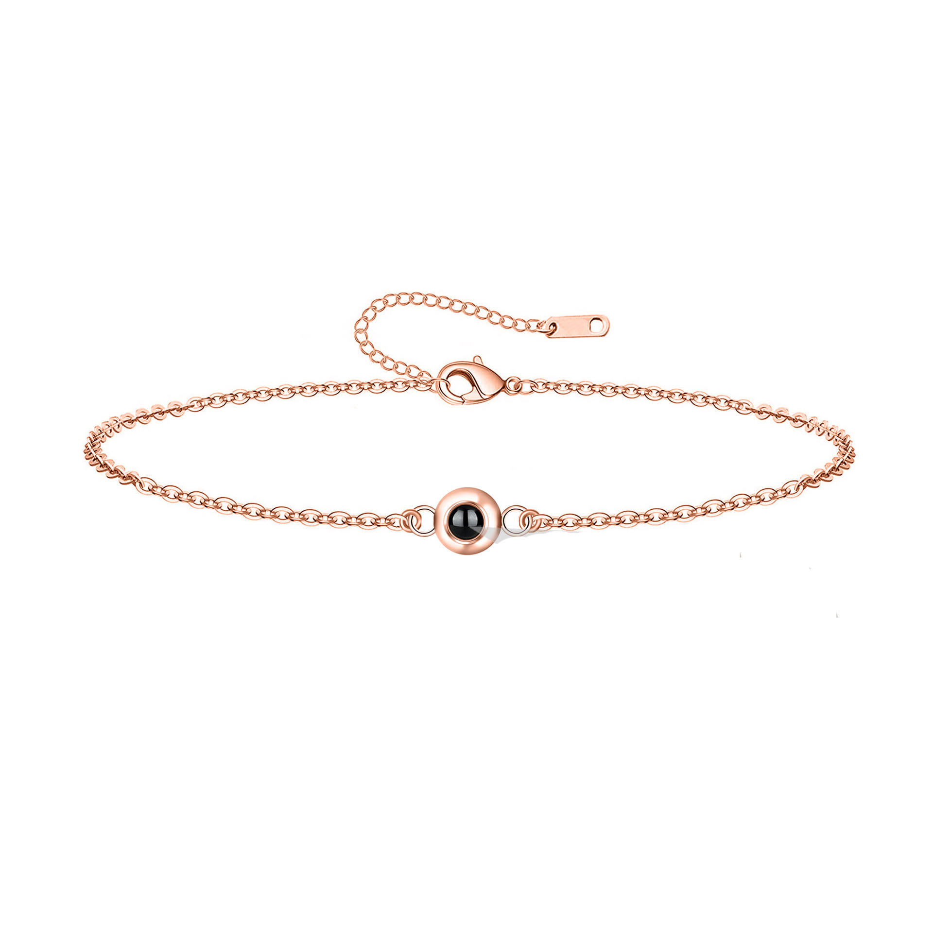 Personalized Round Projection Bracelet