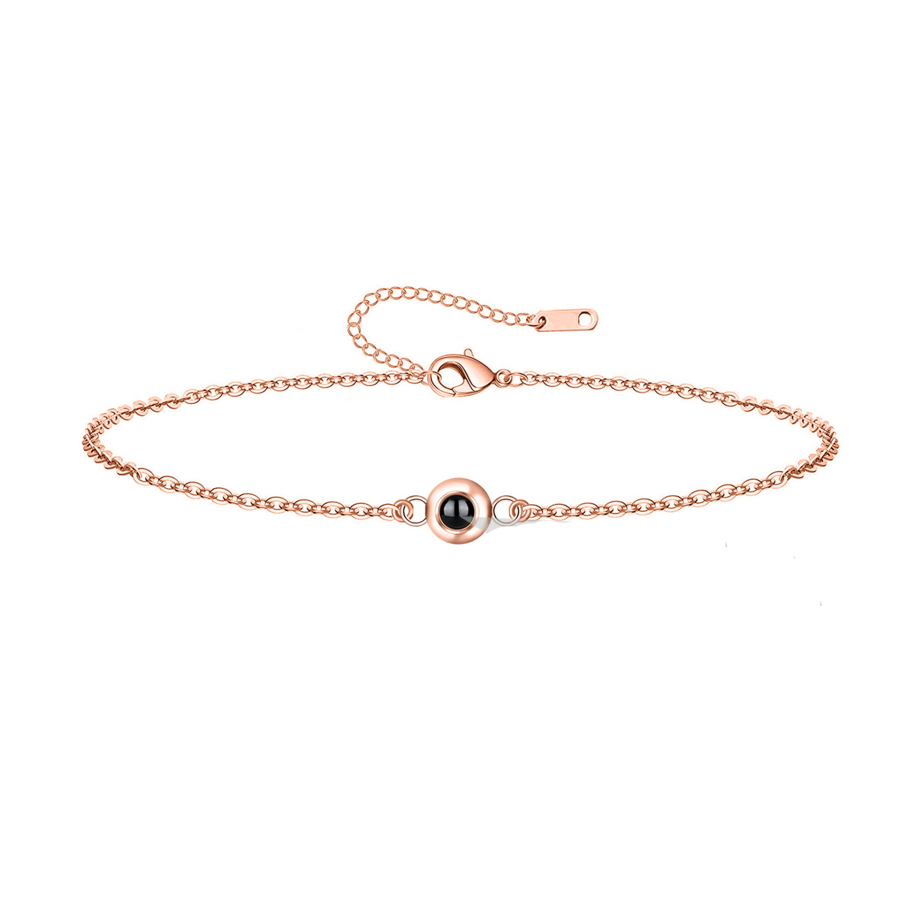 Personalized Round Projection Bracelet