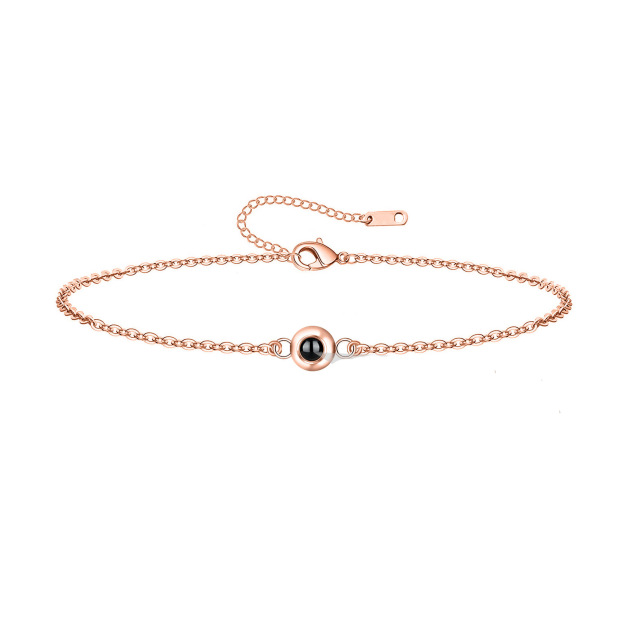 Personalized Round Projection Bracelet