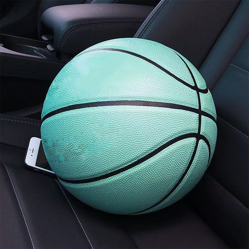 Colorful glow-in-the-dark basketball