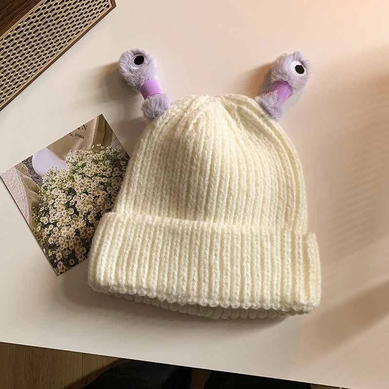 Cute Knitted Glowing Antenna Hat