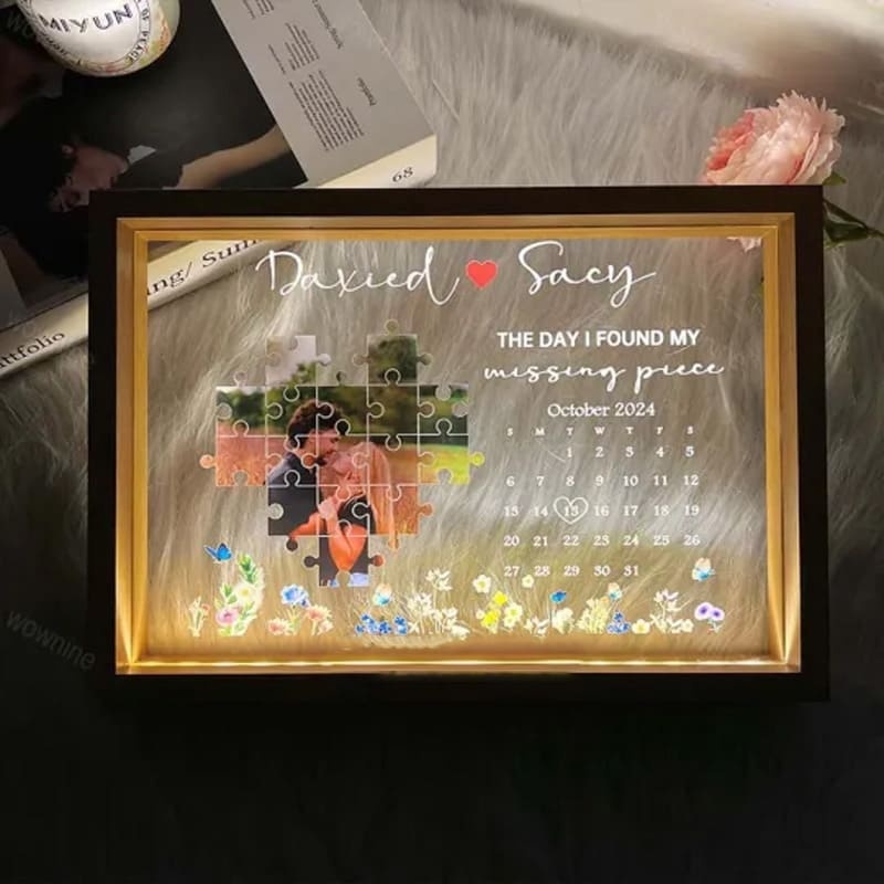 Personalized LED Light Frame Calendar