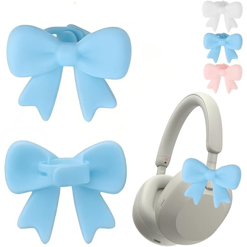 Silicone bow headphone accessories