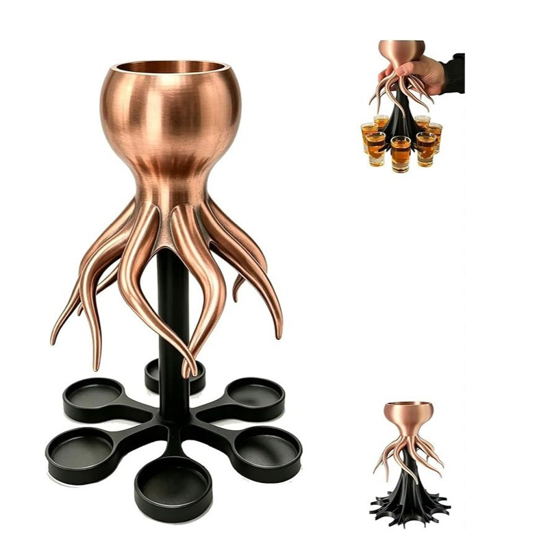 3D Printed Octopus-Shaped Beverage Dispenser