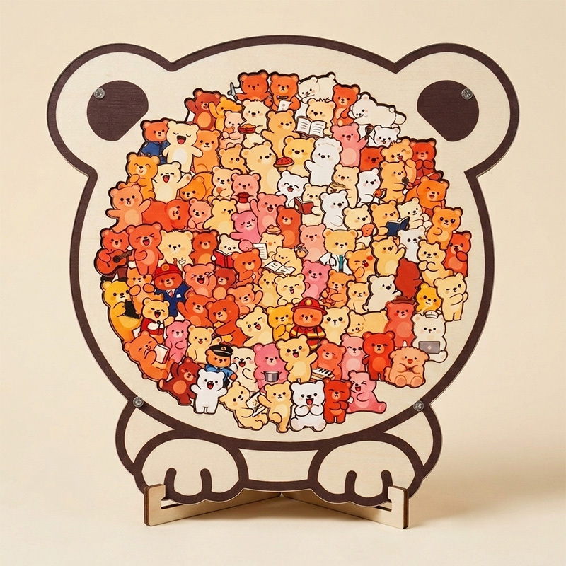 Cute Wooden Stacking Puzzle