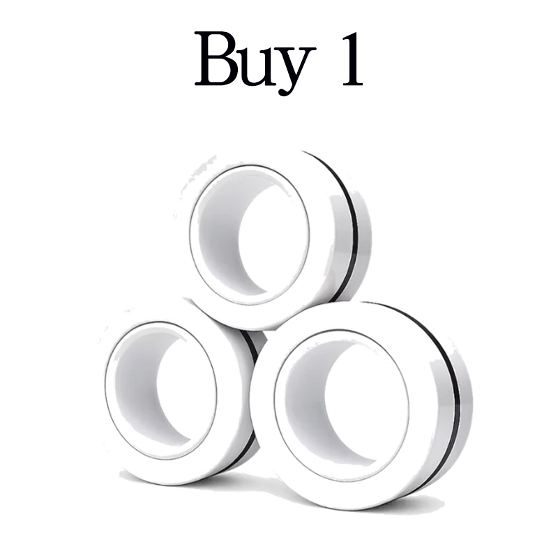 Magnetic decompression fidget spinner