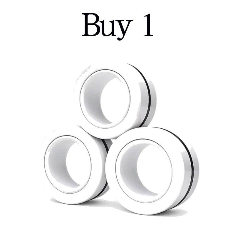 Magnetic decompression fidget spinner