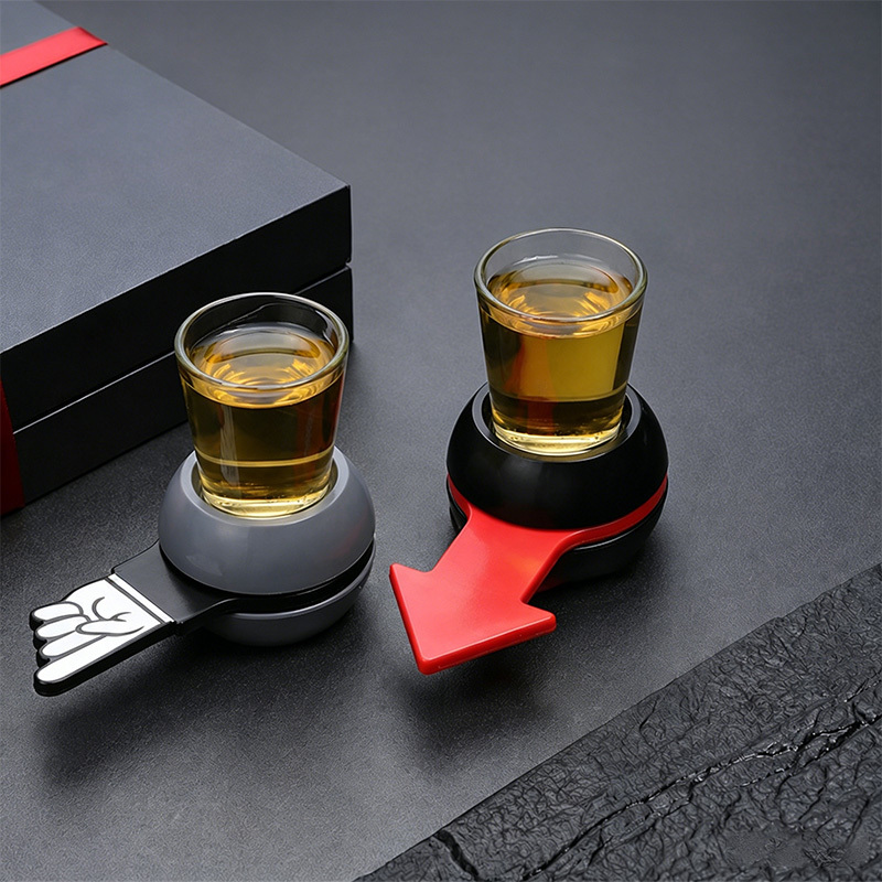 Drinking game arrow spinning wheel toy