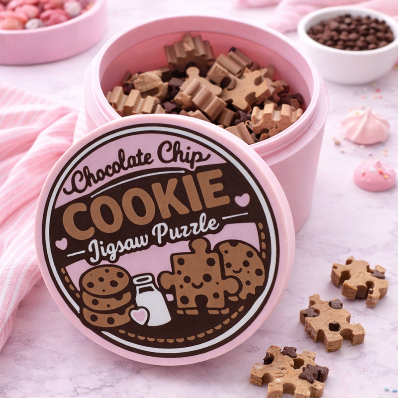 Cookie puzzle building blocks