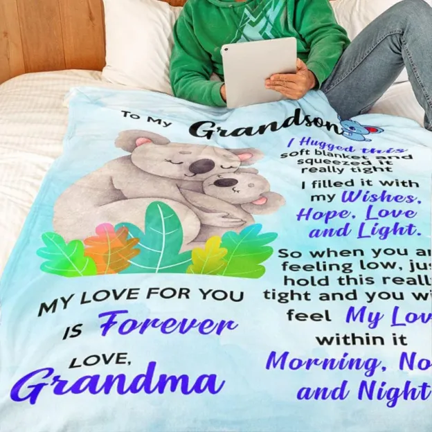 Grandson Blanket - Koala Hug