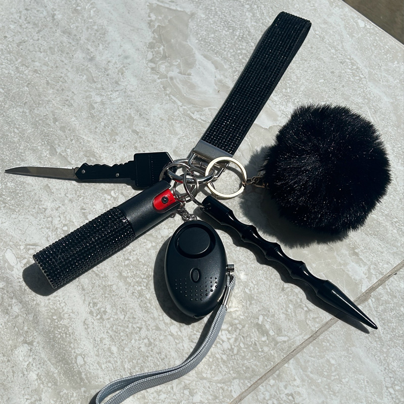 Self-defense multi-functional pendant keychain